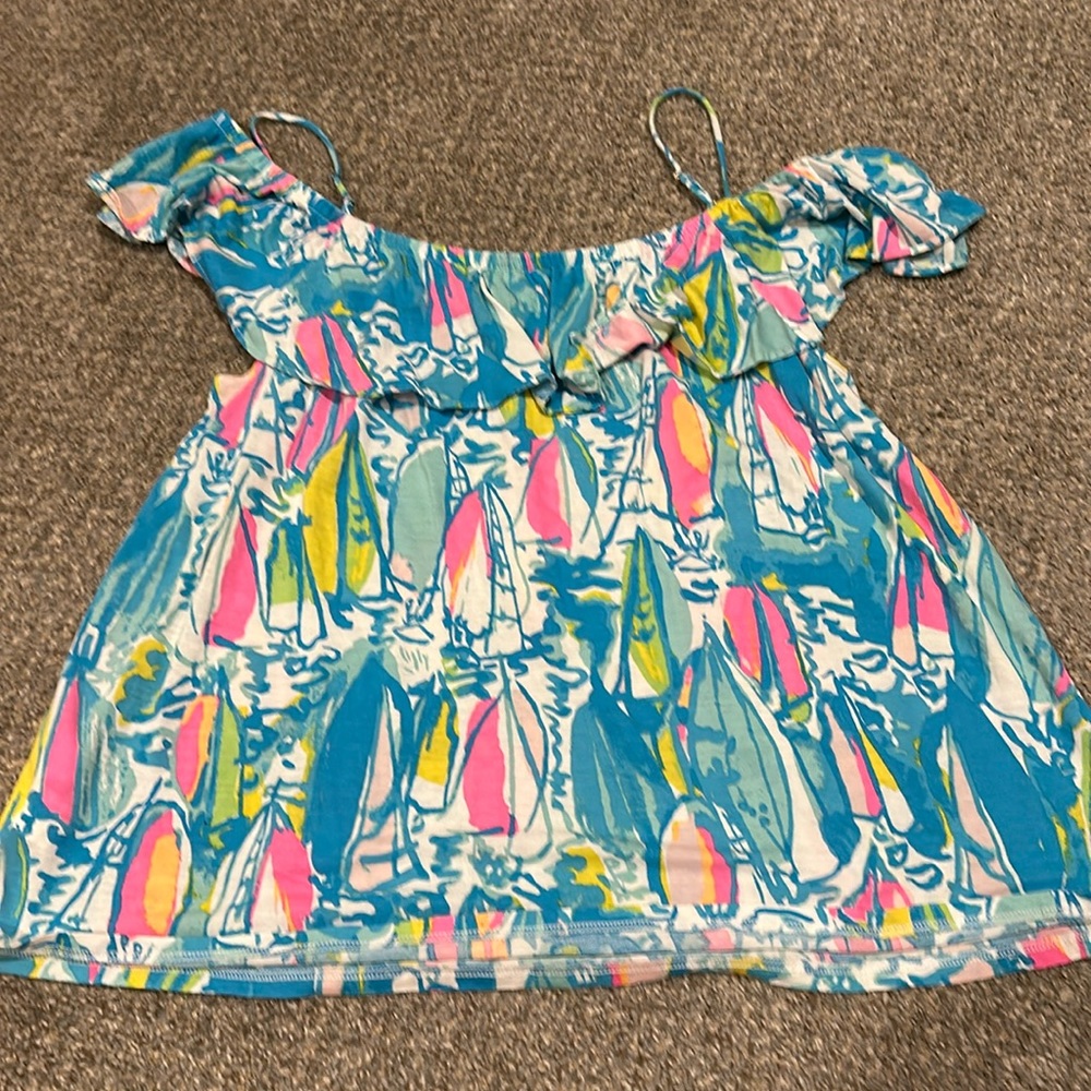 Lilly Pulitzer off the shoulder top